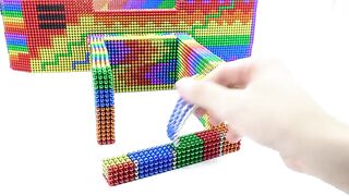 Build Modern Mansion House, Playground, Swimming Pool For Puppy From Magnetic Balls ( Satisfying )