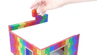 DIY - Build Color Mansion House With Playground For Hamster From Magnetic Balls ( Satisfying )