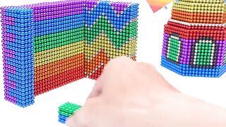 Build Luxury Mansion House Has Water Slide From Magnetic Balls ( Satisfying ) | Magnet Satisfying