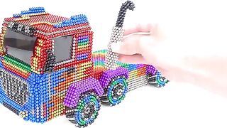 DIY - How to Make Super Truck Car Aquarium From Magnetic Balls ( Satisfying ) | Magnet Satisfying