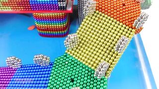 Build Mud Dog House Water Slide For Catfish Eel From Magnetic Balls ( Satisfying)| Magnet Satisfying