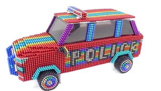 DIY - Build Amazing SUV Police Car For My Pets From Magnetic Balls ( Satisfying )| Magnet Satisfying