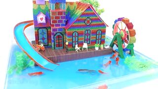 DIY - Build Water Slide Swimming Pool For Pet From Magnetic Balls (Satisfying) | Magnet Satisfying