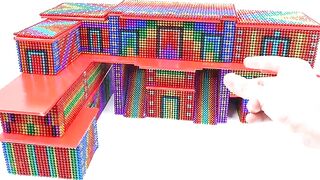 DIY - Build Mansion House Has Playground Swimming Pool From Magnetic Balls ( Satisfying )