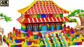 DIY - Build Beautiful Japan Temple From Magnetic Balls ( Satisfying ) | Magnet Satisfying