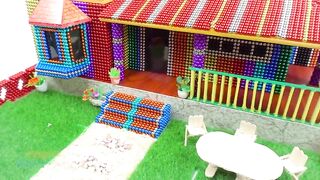 DIY - Build Beautiful Villa House For Hamster From Magnetic Balls ( Satisfying ) | Magnet Satisfying