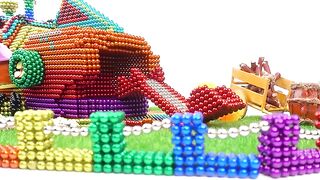 DIY - Build Pets House with Playground From Magnetic Balls ( Satisfying ) |  Magnet Satisfying
