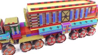 Super Car - How to Make Modern Delivery Truck Car From Magnetic Balls ( Satisfying )