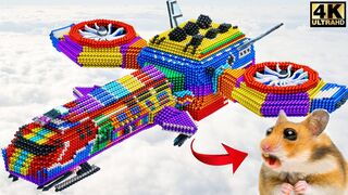 DIY - How to Make Super Fighter Aircraft For Hamster From Magnetic Balls ( Satisfying )