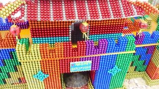 DIY - How To Build Amazing Castle For Tortoises  From Magnetic Balls ( Satisfying )