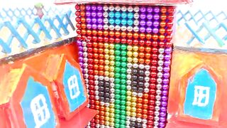 Build Beautiful Million Dollars Mansion House From Magnetic Balls ( Satisfying ) | Magnet Satisfying