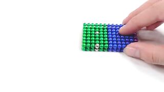 Build Color Castle For Python and Crocodile From Magnetic Balls ( Satisfying ) | Magnet Satisfying