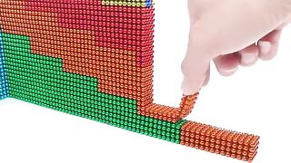 Unbelievable - How To Make Most Beautiful Pyramid From Magnetic Balls ( Satisfying )