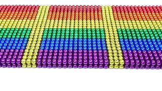 Build Waterwheel Temple With Swimming Pools From Magnetic Balls ( Satisfying ) | Magnet Satisfying