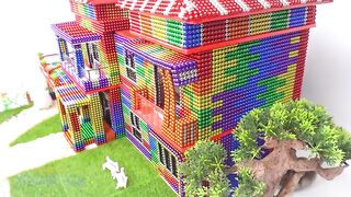 DIY - Build Luxury Double Villa House From Magnetic Balls ( Satisfying Videos ) | Magnet Satisfying