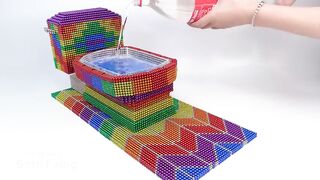 DIY - How To Build Biggest Toilet For Eel From Magnetic Balls (Satisfying Videos) | MS Series