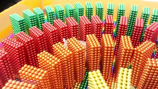 Funny Pet. Build Domino Maze For Hamster From Magnetic Balls ( Satisfying ) | Magnet Satisfying