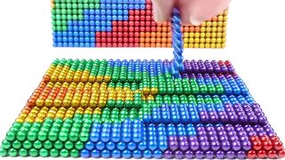 Build Castle Mud Crocodile House With Swimming Pool From Magnetic Balls (Satisfying) | Magnet ASMR