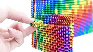 DIY - How To Make Hello Kitty Bus For Cat From Magnetic Balls ( Satisfying ) | Magnet Satisfying
