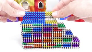 DIY - How To Build Beautiful Castle With Swimming Pool Crocodile From Magnetic Balls ( Satisfying )