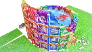 DIY - How To Build Colosseum Rome Aquarium For Hamster and Goldfish From Magnetic Balls (Satisfying)