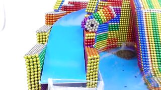 DIY - How To Build Swimming Pool With Water Slide For Pet From Magnetic Balls ( Satisfying )