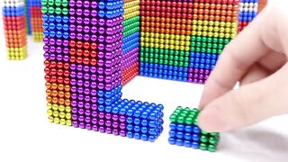 DIY - Build Two Storey House For Crocodile From Magnetic Balls ( Satisfying ) | Magnet Satisfying