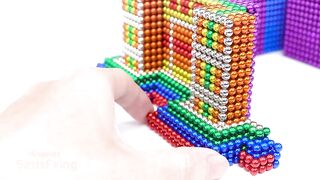 Most Creative - Build Amazing Double Temple From Magnetic Balls ( Satisfying ) | Magnet Satisfying