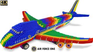 DIY - How To Make Air Force One Plane From Magnetic Balls (Satisfying) | Magnet Satisfying