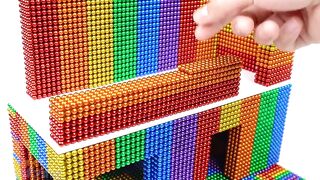 DIY - How To Build Modern Villa House From Magnetic Balls (Satisfying) | Magnet Satisfying ASMR