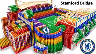 Build Stamford Bridge Stadium of Chelsea FC From Magnetic Balls (Satisfying) | Magnet Satisfying