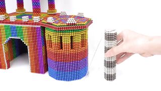 DIY - How To Build Castle Catfish Eel House From Magnetic Balls ( Satisfying ) | Manget Satisfying