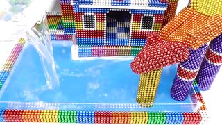 DIY - Build Two Story Mini Swimming Pool For Pet From Magnetic Balls (Satisfying)| Manget Satisfying