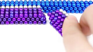 DIY - How To Make Tesla Cybertruck From Magnetic Balls (Satisfying)| Monster Magnets in Slow Motion