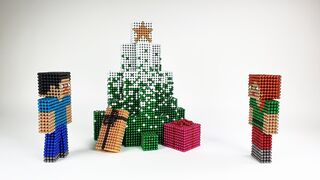 Merry Christmas with Magnetic Minecraft 네오큐브 마인크래프트 크리스마스