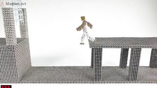 Prince of Persia out of magnetic balls(Stop Motion)  페르시아의 왕자(네오큐브 스톱모션)