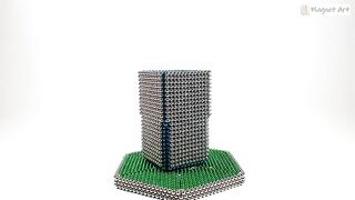 ICC Tower made of magnetic balls(네오큐브)
