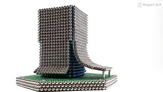ICC Tower made of magnetic balls(네오큐브)