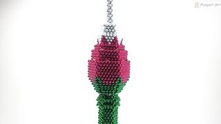 Lotus Tower made of magnetic balls 자석으로 만든 로터스타워
