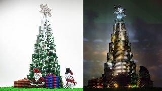 Christmas Tree made of magnet balls 네오큐브 크리스마스 트리