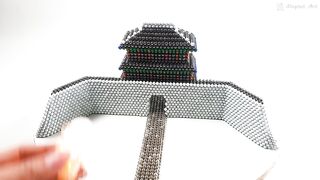 Oriental castle gate made of magnetic balls 네오큐브로 남대문을 지어보자