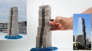 네오큐브로 한국무역센터 만들기 Korea Trade Center made of magnetic balls (feat. Monster magnet)