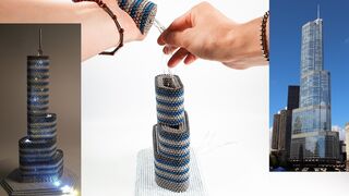 Trump Tower made of magnets 자석으로 트럼프 타워 만들기