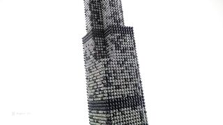 Willis Tower out of magnetic balls (네오큐브)