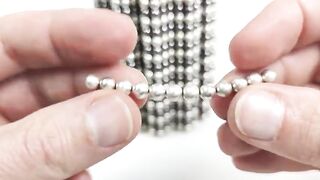 Railgun VS Petronas Twin Towers out of Magnetic Balls | Magnetic Games