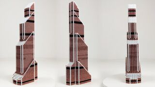 Moscow Skyscraper made of Magnetic Balls | Magnetic Games