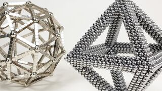 Giant Sculptures out of Magnets, Octahedron and Sphere | Magnetic Games