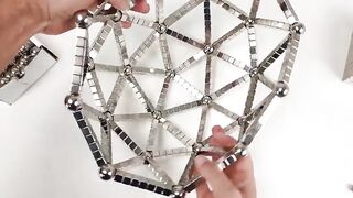 Giant Sculptures out of Magnets, Octahedron and Sphere | Magnetic Games