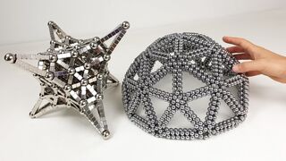 Magnet Satisfaction, Dome and Hyperbolic Octahedron | Magnetic Games
