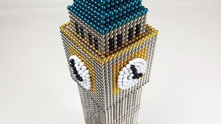 BIG BEN Tower made of Magnetic Balls | Magnetic Games